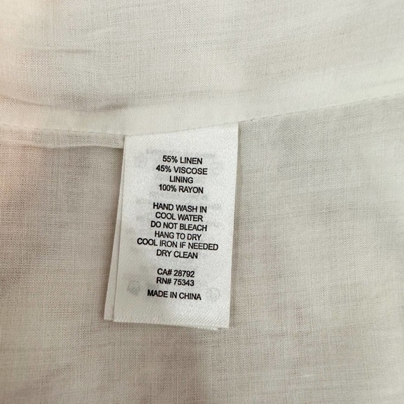 House of Harlow 1960 Linen Palm Print Midi Dress Size Small - Picture 5 of 9